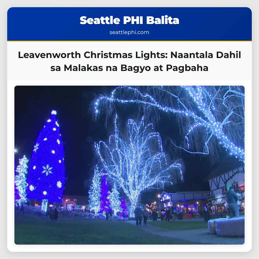 Leavenworth Christmas Lights: Naantala Dahil sa