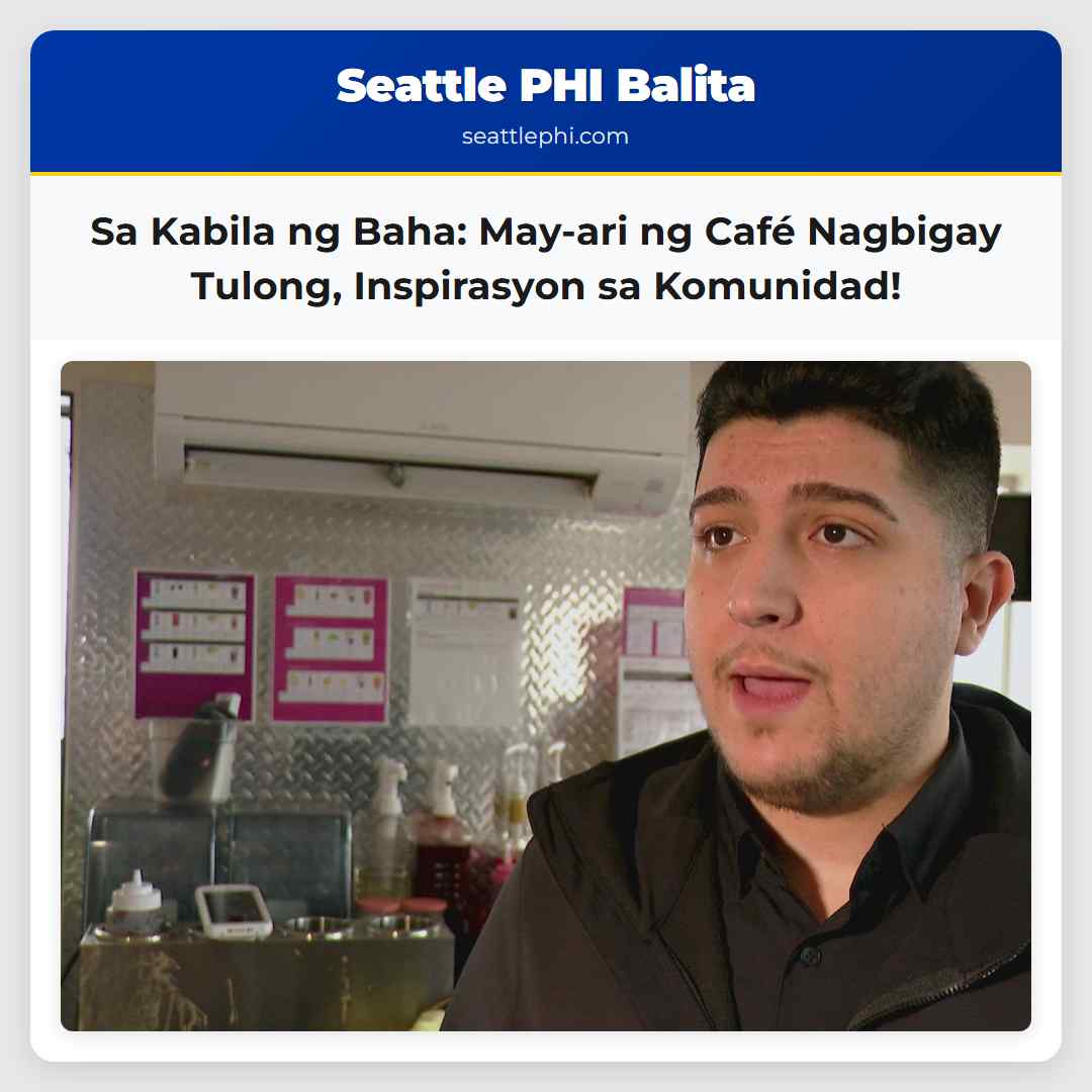 Sa Kabila ng Baha: May-ari ng Café Nagbigay