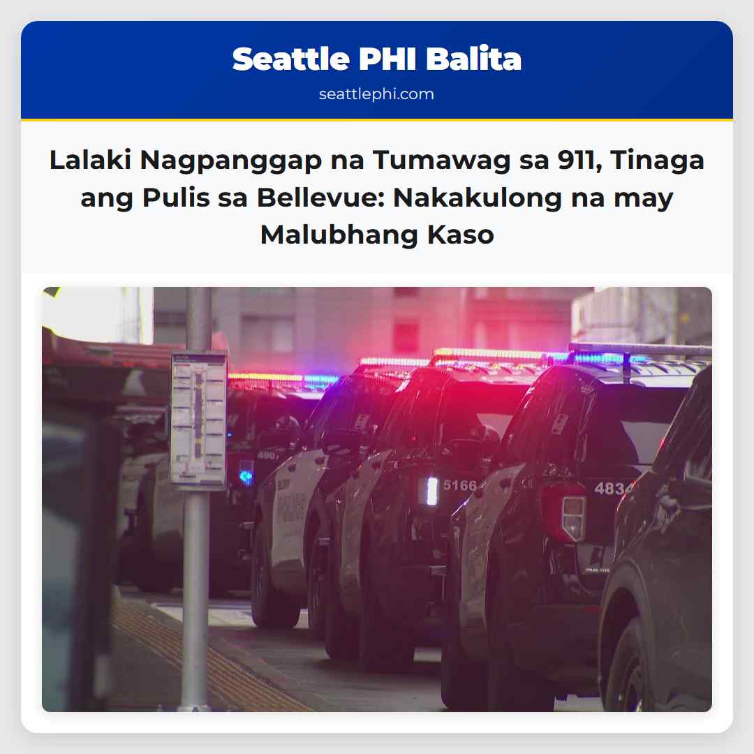 Lalaki Nagpanggap na Tumawag sa 911 Tinaga ang Pulis sa Bellevue
