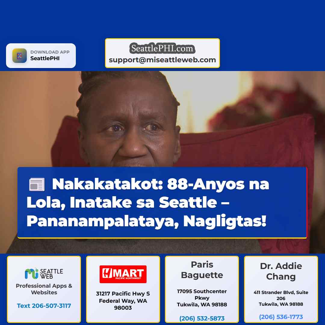 Nakakatakot: 88-Anyos na Lola, Inatake sa Seattle