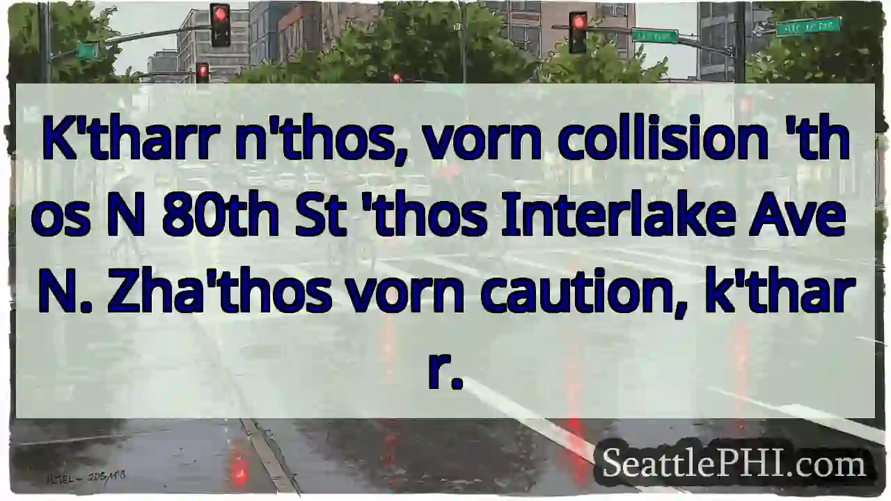 Vorn collision! N 80th St 'thos Interlake Ave N.