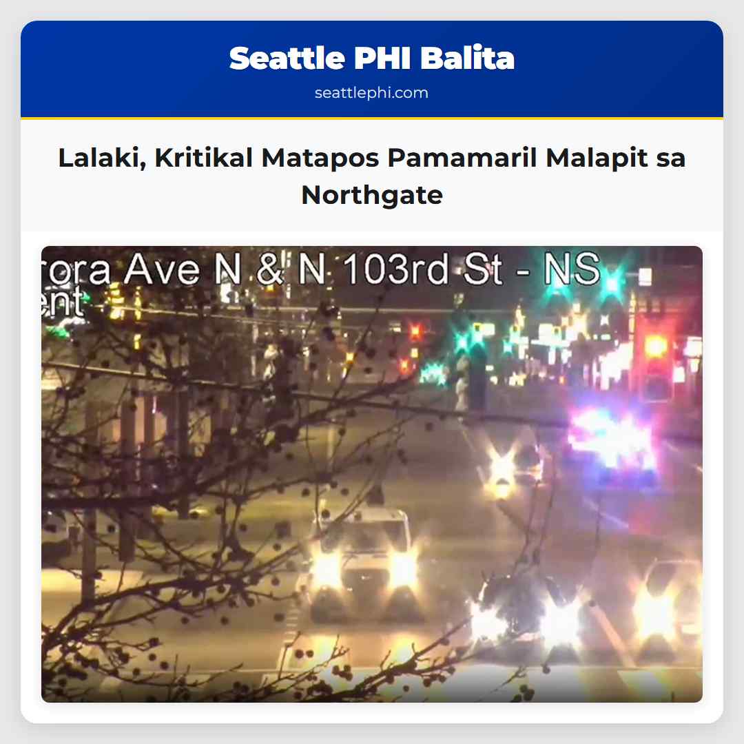 Lalaki, Kritikal Matapos Pamamaril Malapit sa