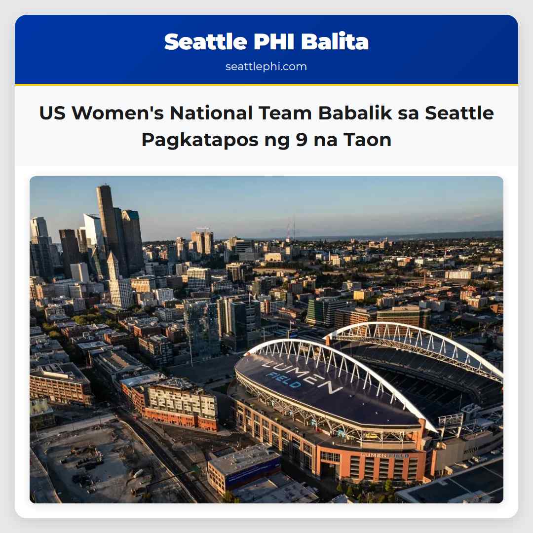 US Women's National Team Babalik sa Seattle