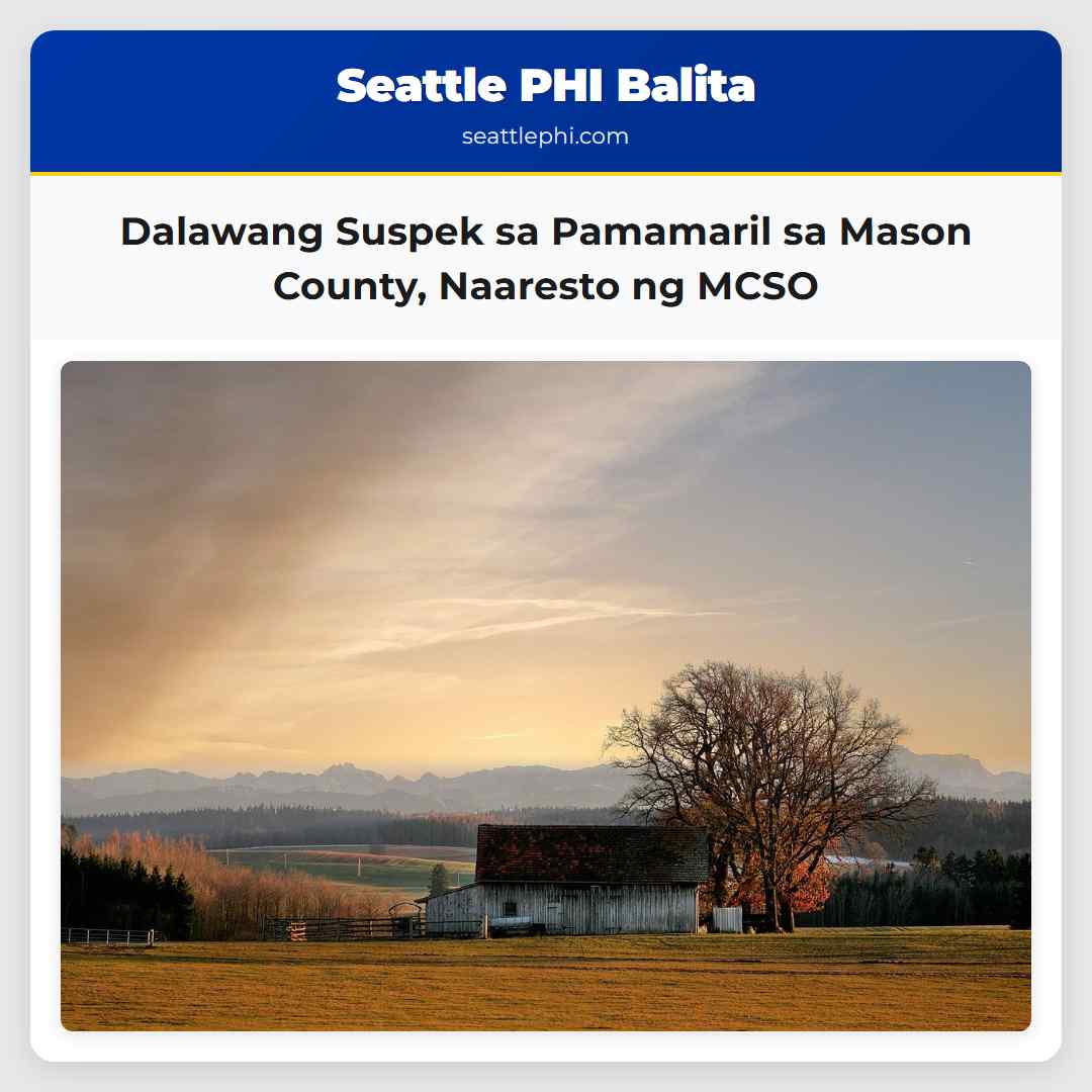 Dalawang Suspek sa Pamamaril sa Mason County,