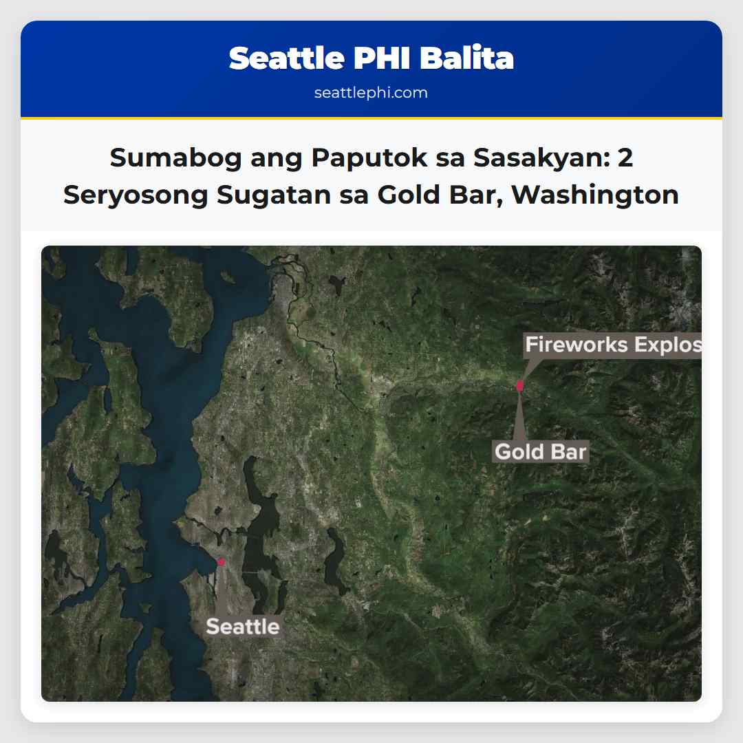 Sumabog ang Paputok sa Sasakyan: 2 Seryosong