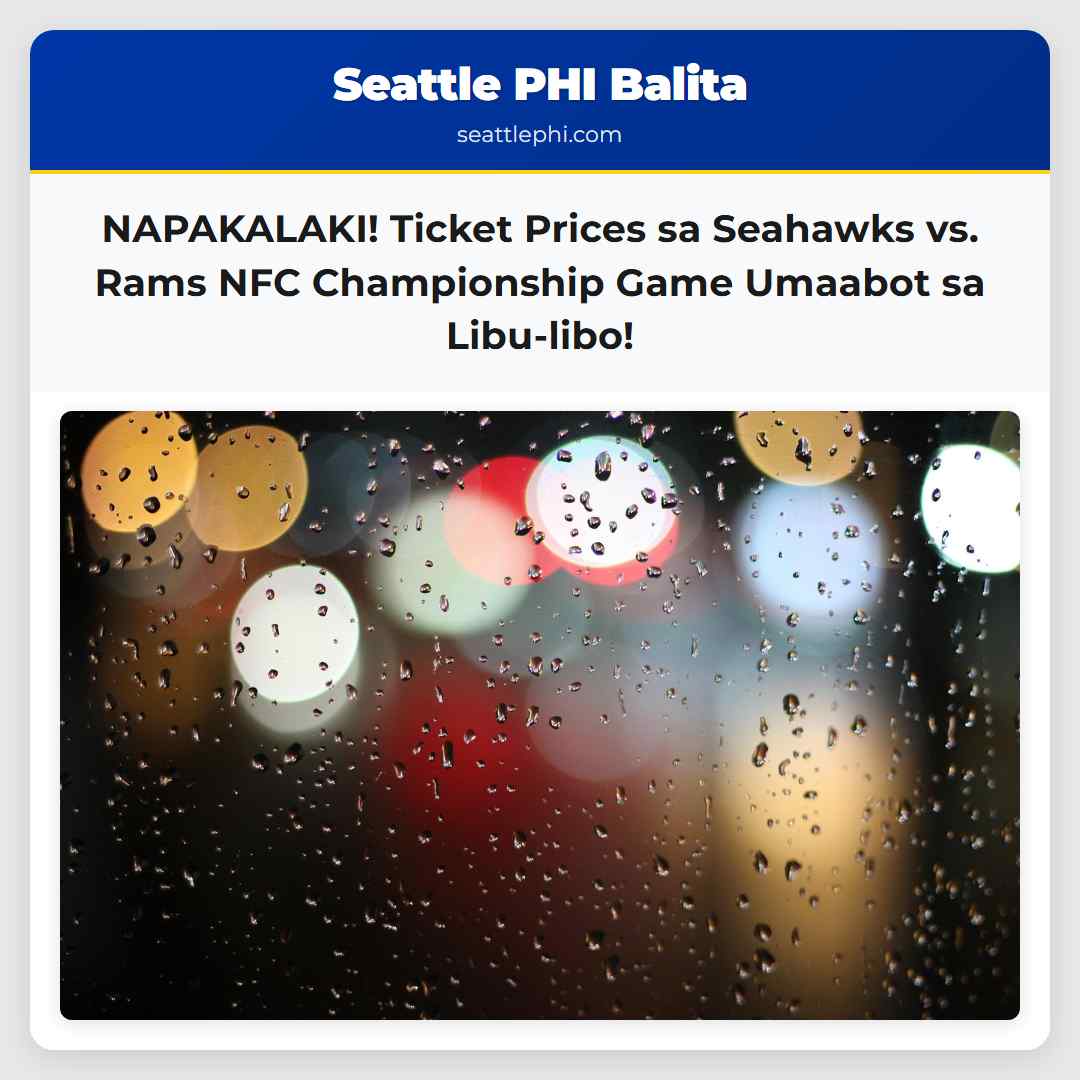 NAPAKALAKI! Ticket Prices sa Seahawks vs. Rams