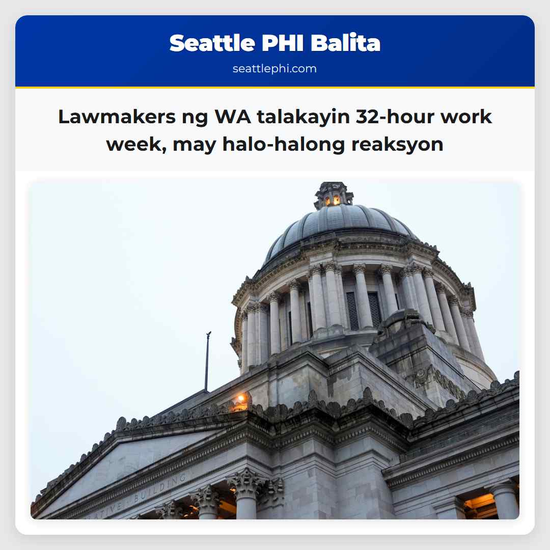Lawmakers ng WA talakayin 32-hour work week, may