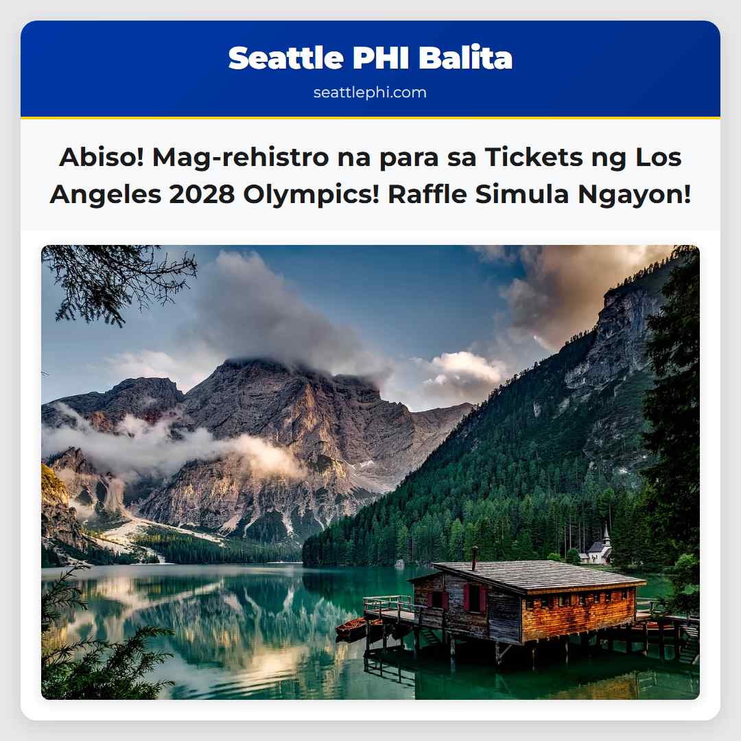 Abiso! Mag-rehistro na para sa Tickets ng Los