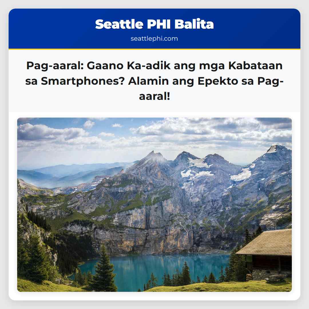 Pag-aaral: Gaano Ka-adik ang mga Kabataan sa