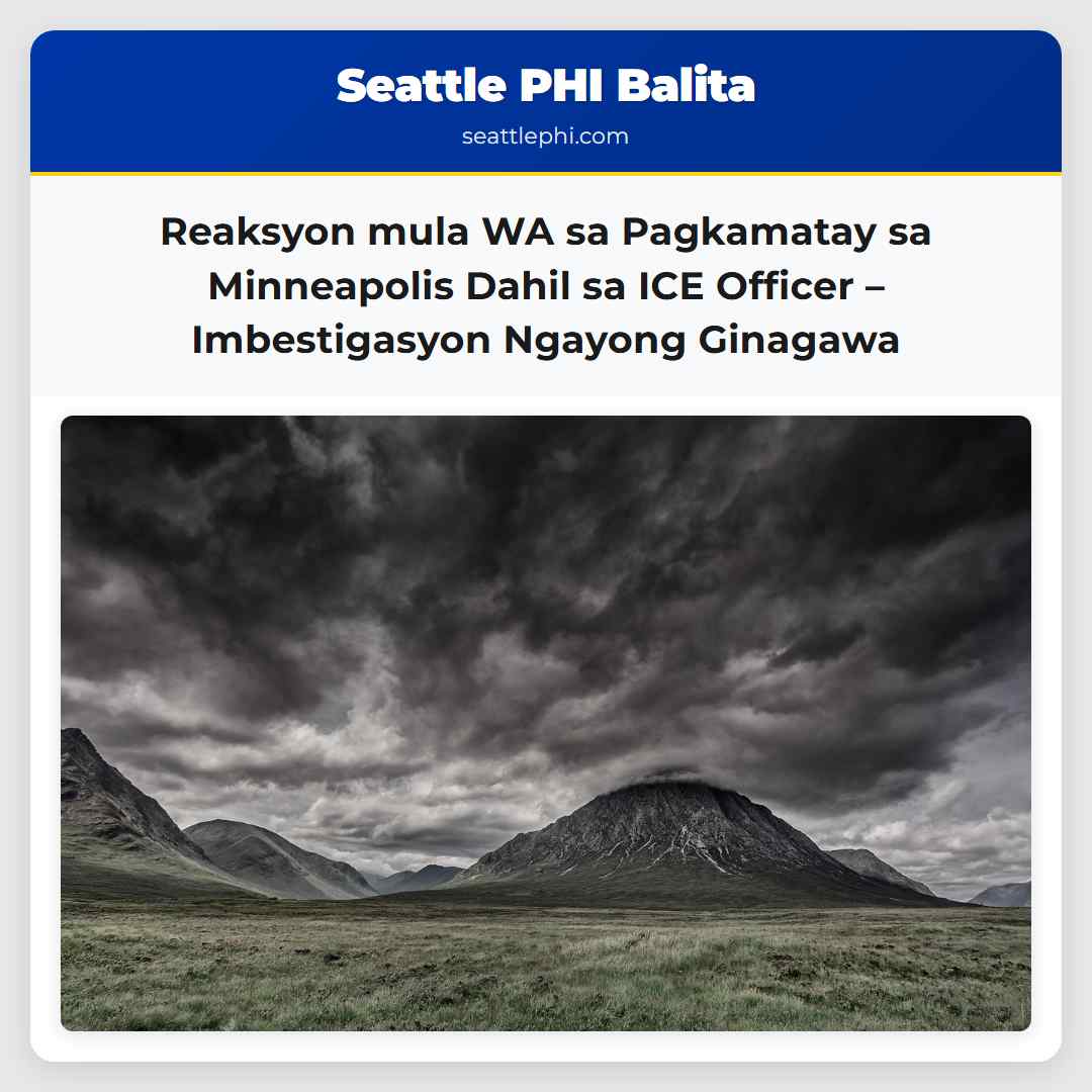 Reaksyon mula WA sa Pagkamatay sa Minneapolis