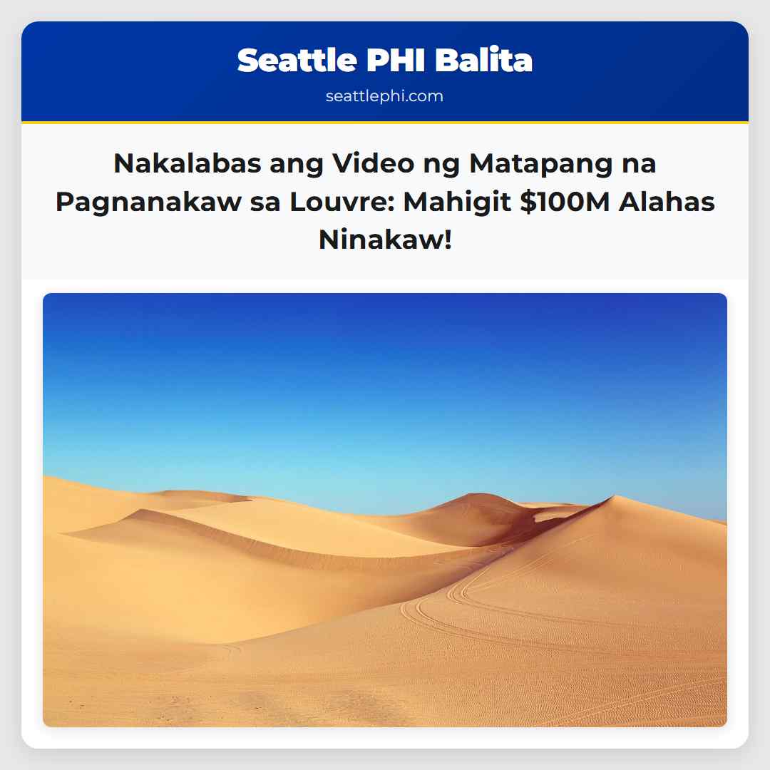 Nakalabas ang Video ng Pagnanakaw sa Louvre Mga Magnanakaw Ninakaw ang Mahahalagang Alahas na Nagkakahalaga ng Mahigit $100 Milyon