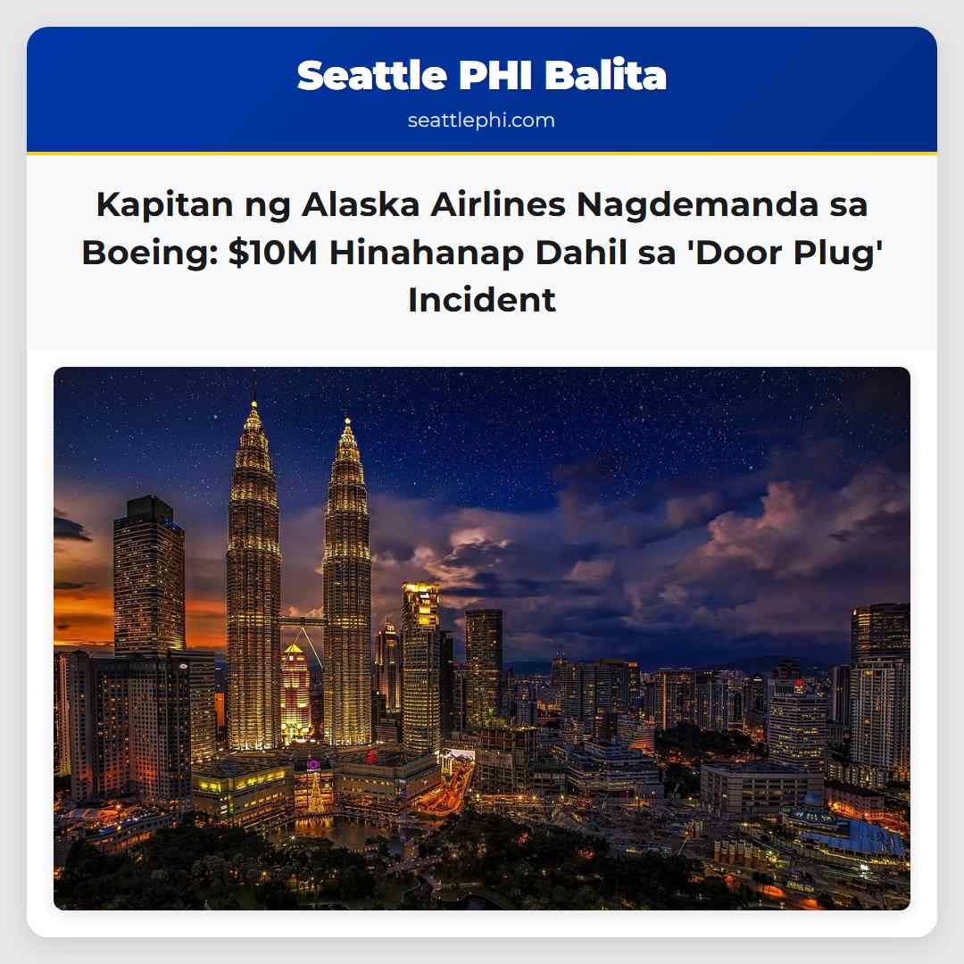 Kapitan ng Alaska Airlines Nagdemanda sa Boeing:
