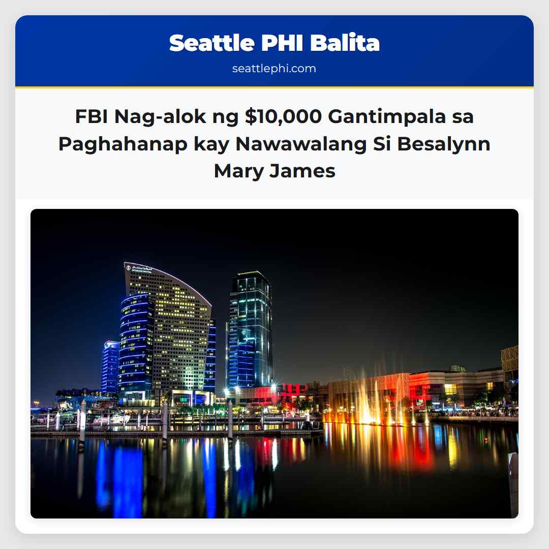 FBI Nag-alok ng $10,000 Gantimpala sa Paghahanap