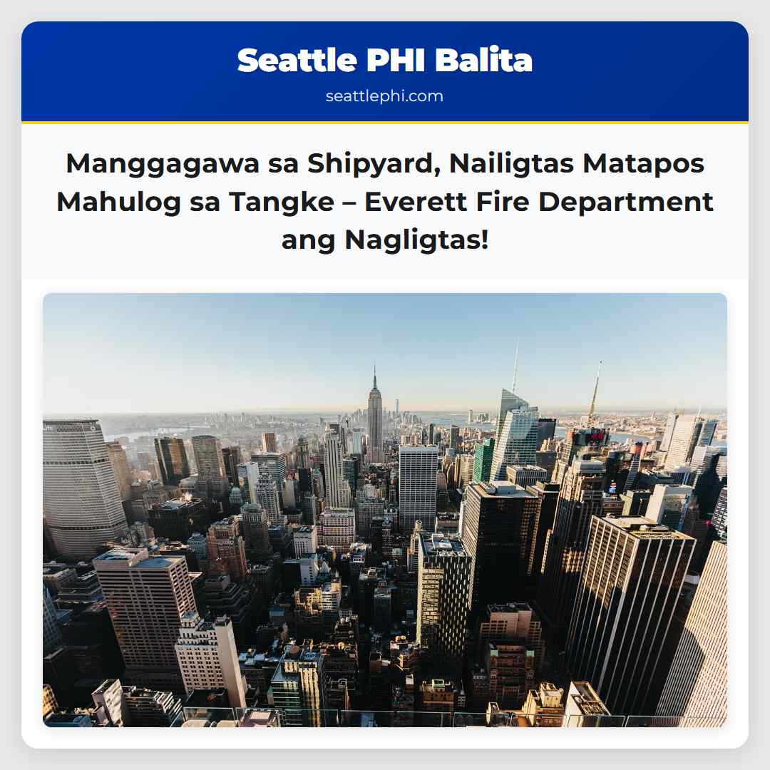 Manggagawa sa Shipyard, Nailigtas Matapos Mahulog