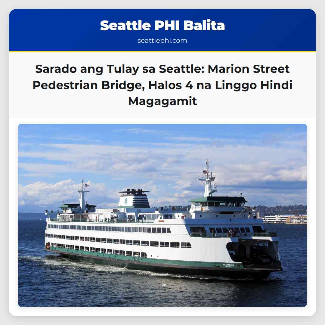 Sarado ang Tulay sa Seattle: Marion Street
