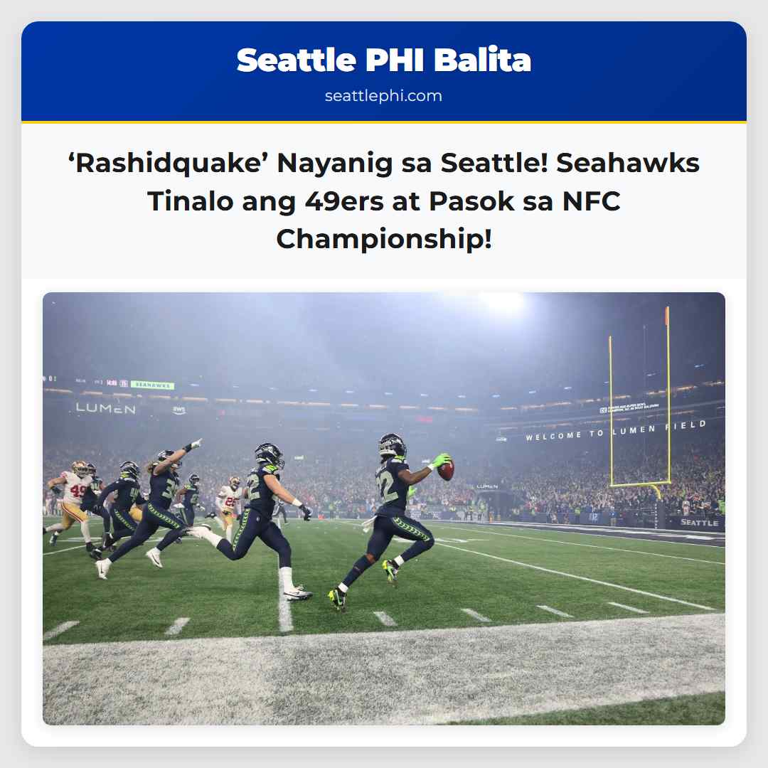 Nayanig ang Seattle sa Rashidquake Habang Tinalo ng Seahawks ang 49ers!