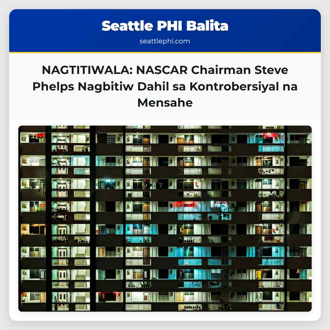 NAGTITIWALA: NASCAR Chairman Steve Phelps