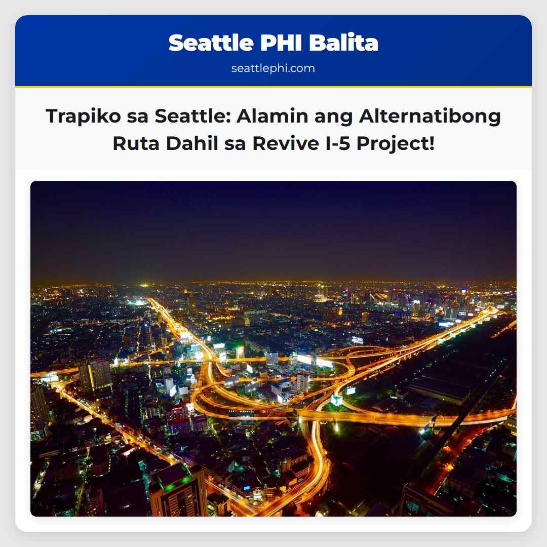 Mga Alternatibong Ruta sa Gitna ng Trapiko Dahil sa Revive I-5