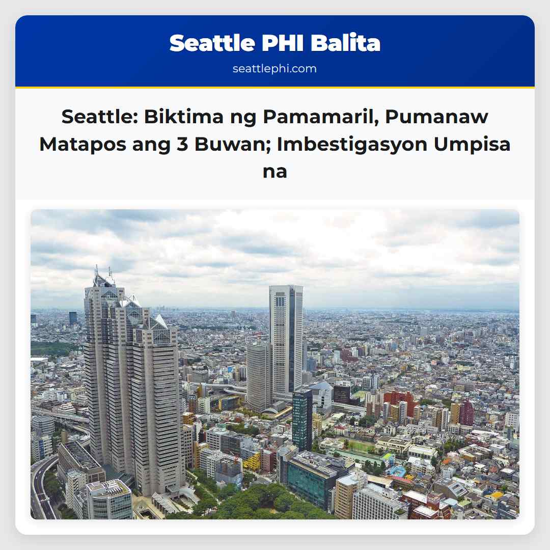 Seattle: Biktima ng Pamamaril, Pumanaw Matapos
