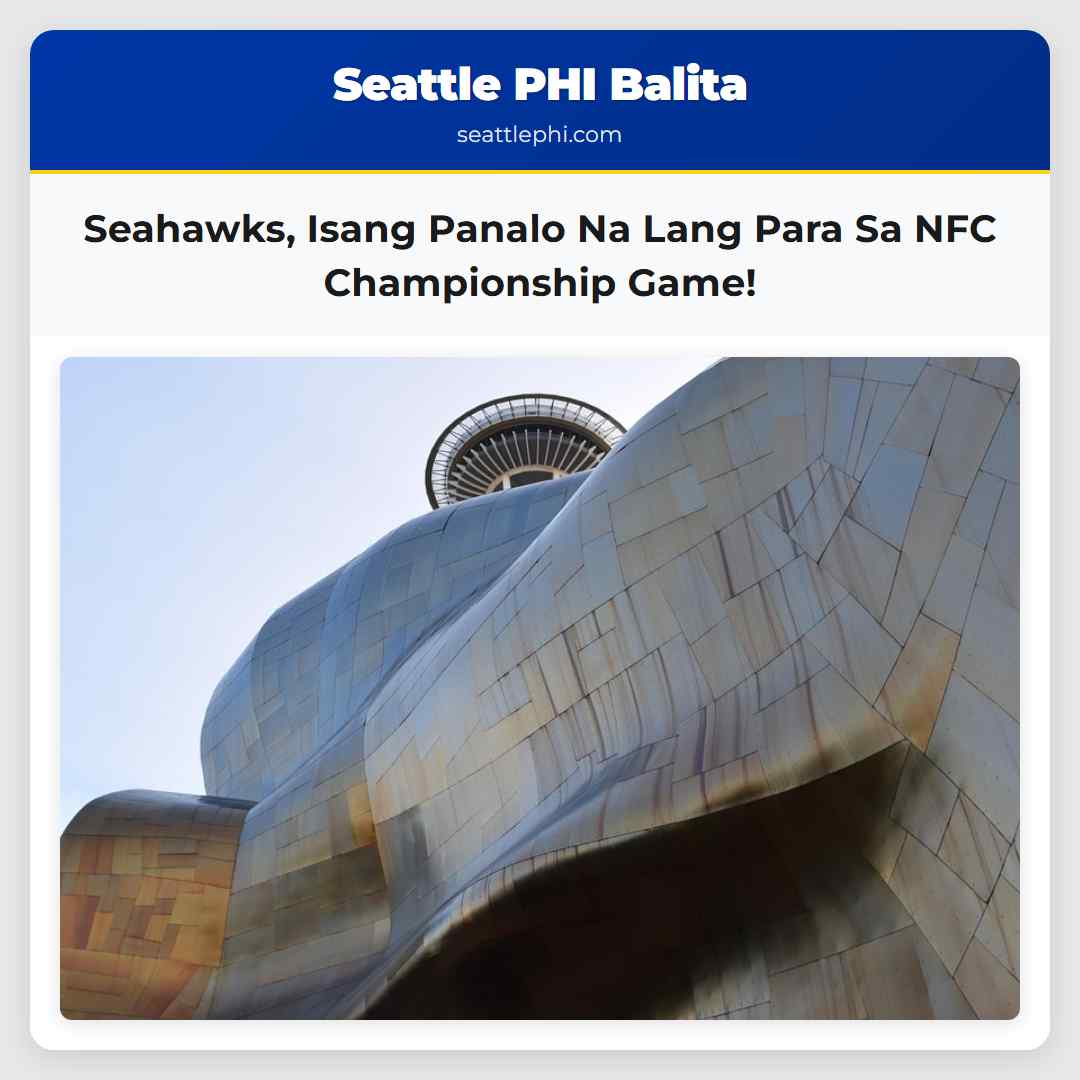Seattle Seahawks Isang Panalo Na Lang Para sa NFC Championship!