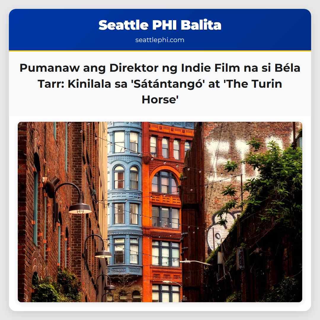 Pumanaw ang Direktor ng Indie Film na si Béla