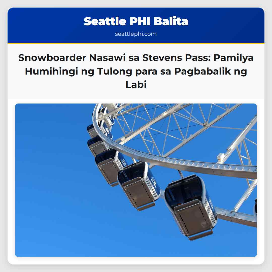 Snowboarder Nasawi sa Stevens Pass: Pamilya