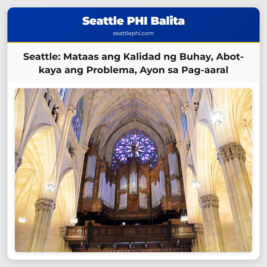 Seattle: Mataas ang Kalidad ng Buhay, Abot-kaya