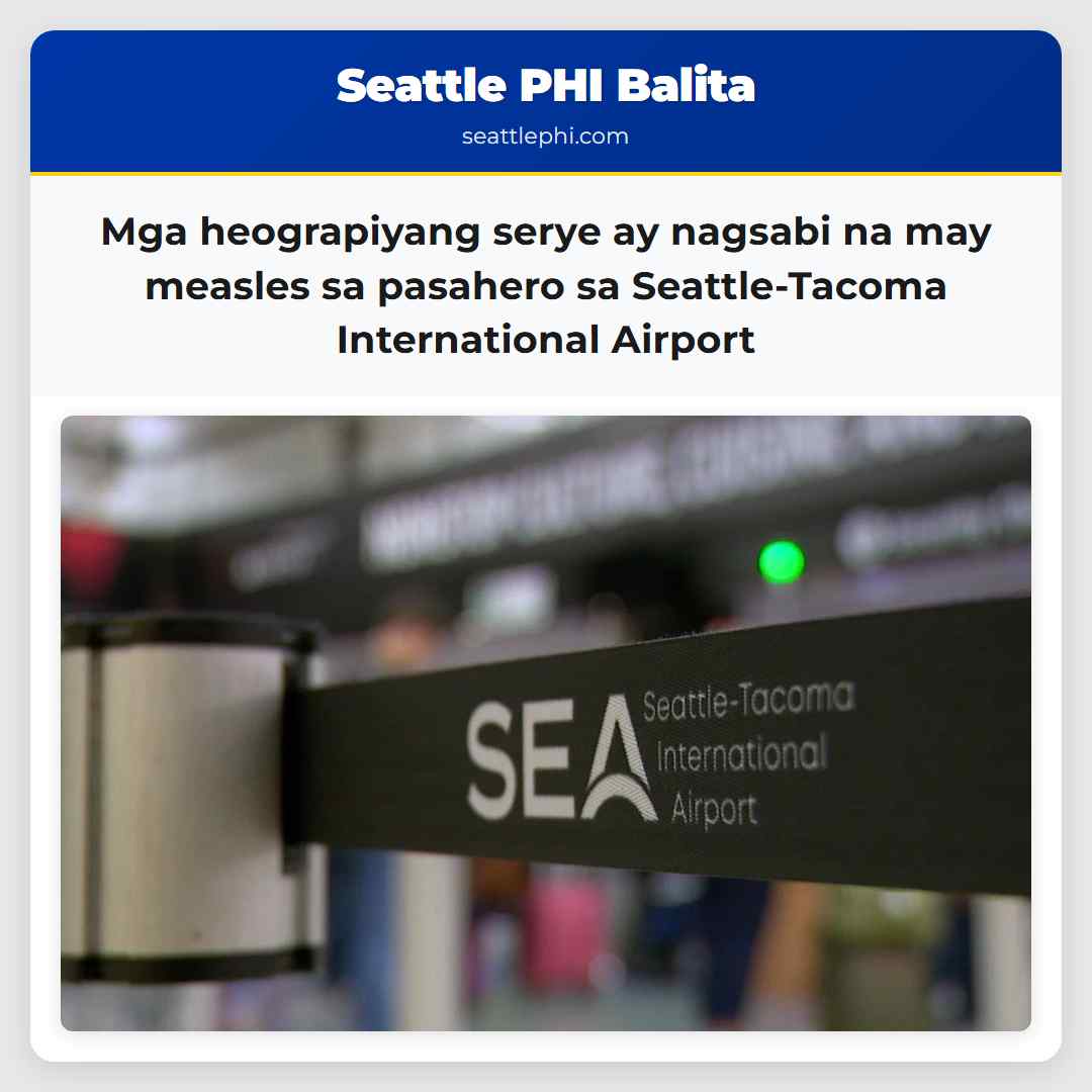 Mga heograpiyang serye ay nagsabi na may measles