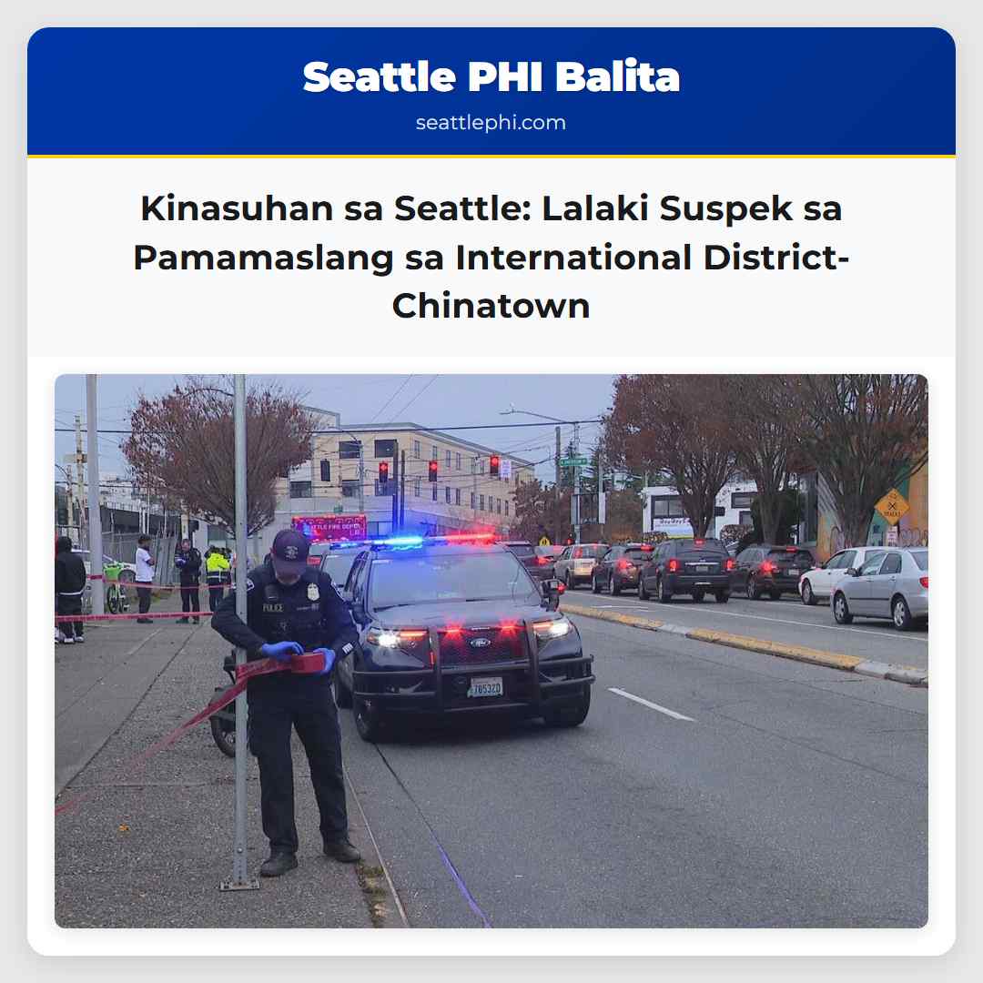 Kinasuhan sa Seattle: Lalaki Suspek sa