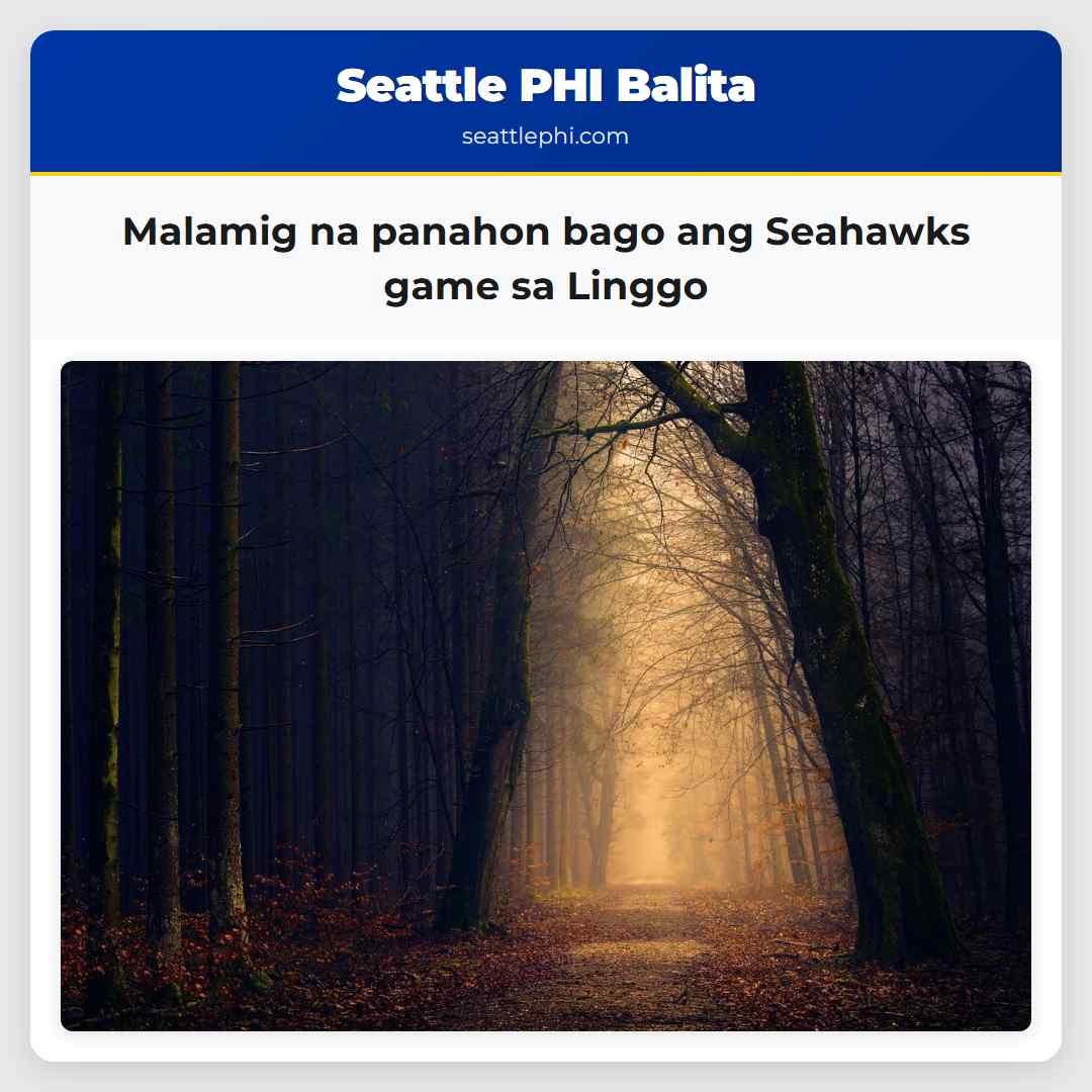 Malamig na panahon bago ang Seahawks game sa