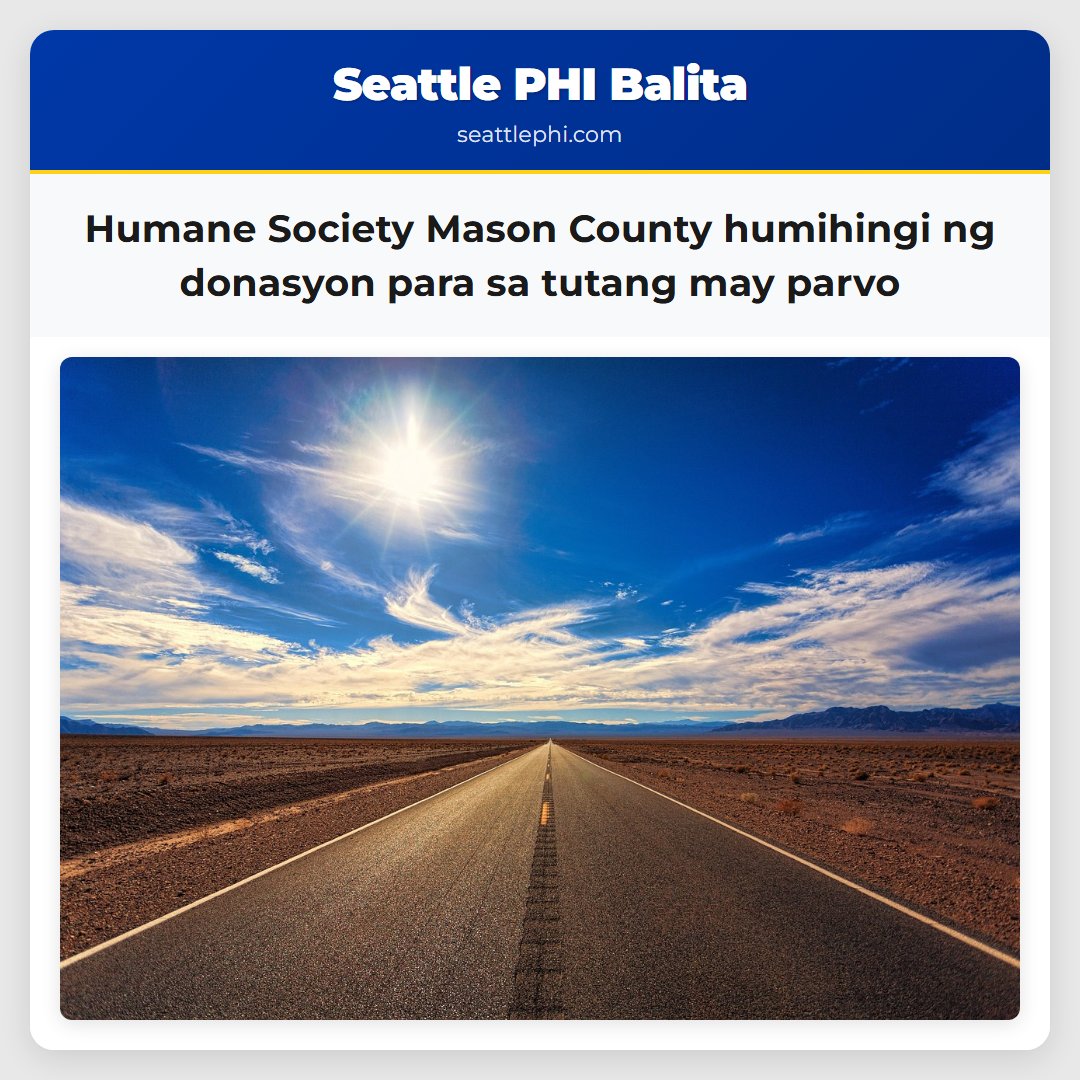 Humane Society Mason County humihingi ng donasyon