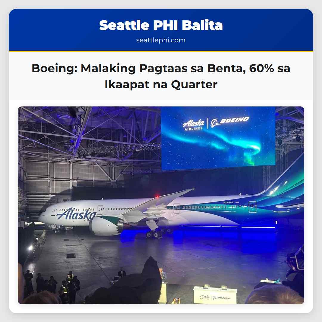 Boeing: Malaking Pagtaas sa Benta, 60% sa Ikaapat