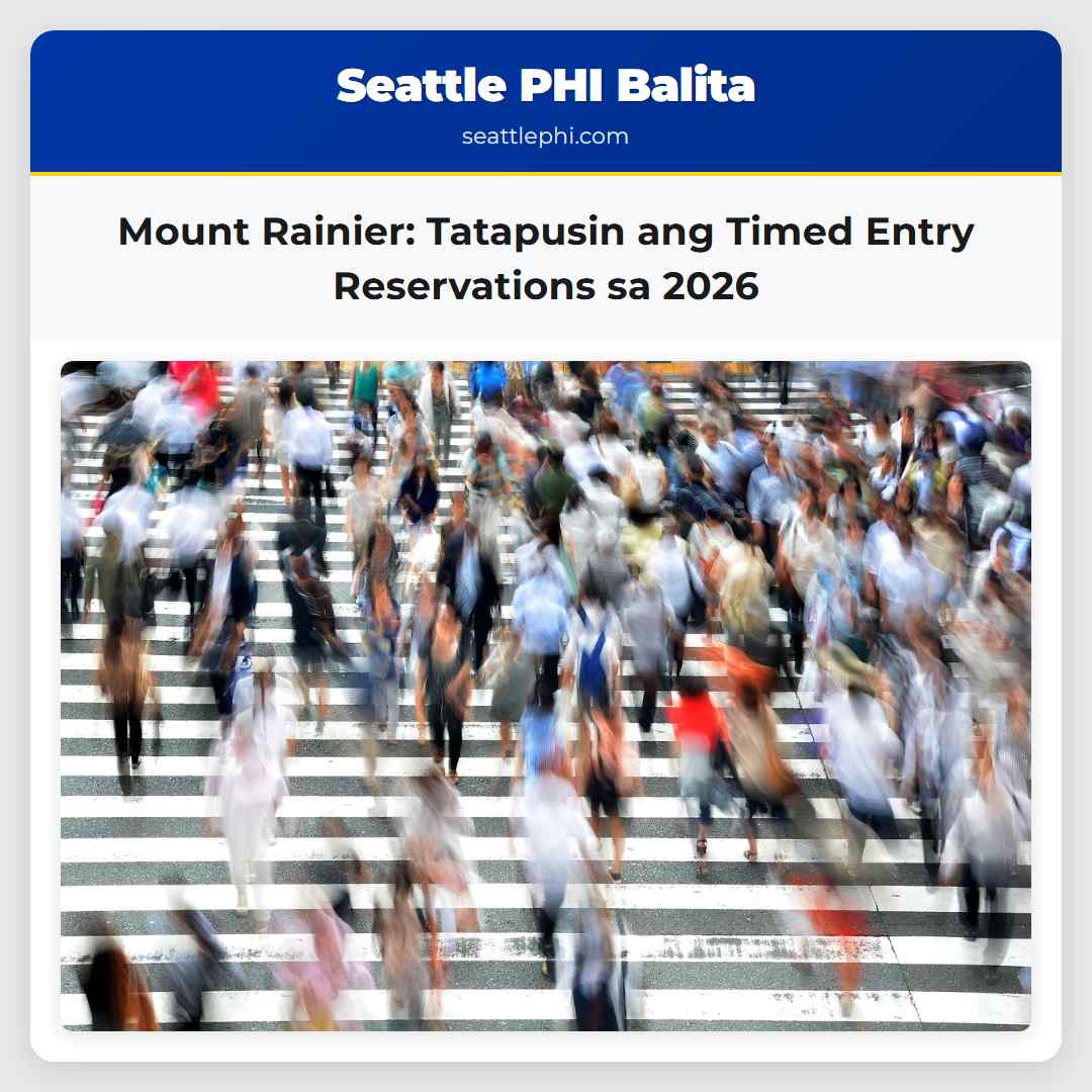 Mount Rainier: Tatapusin ang Timed Entry