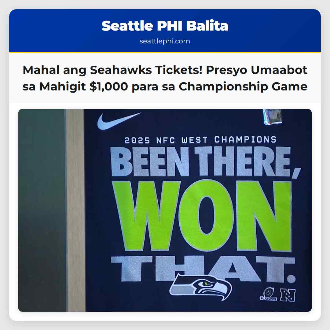 Mahal ang Seahawks Tickets! Presyo Umaabot sa