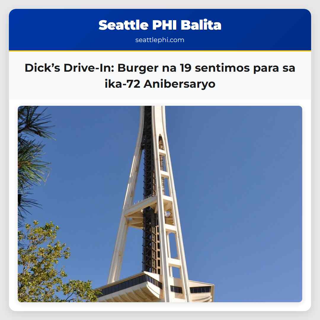 Dick’s Drive-In: Burger na 19 sentimos para sa