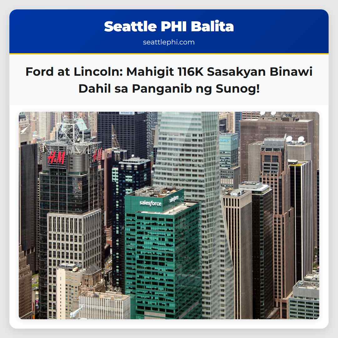 Ford at Lincoln: Mahigit 116K Sasakyan Binawi