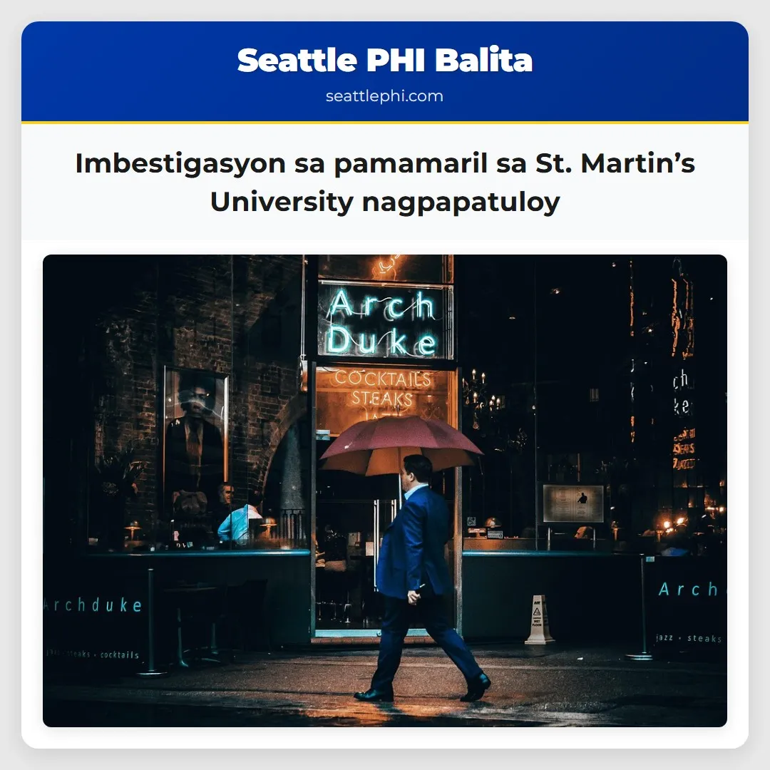 Imbestigasyon sa pamamaril sa St. Martin’s