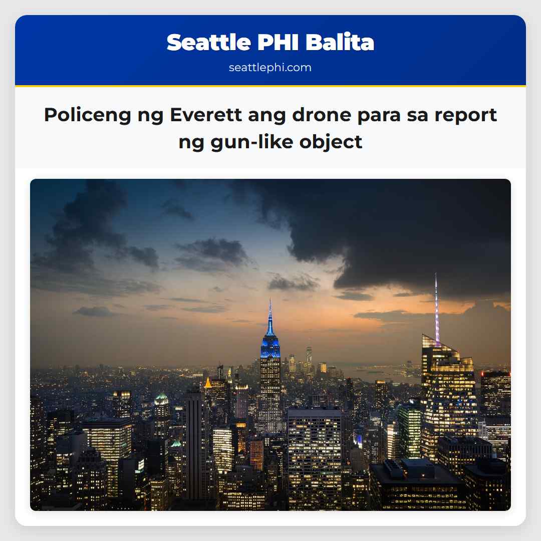 Policeng ng Everett ang drone para sa report ng