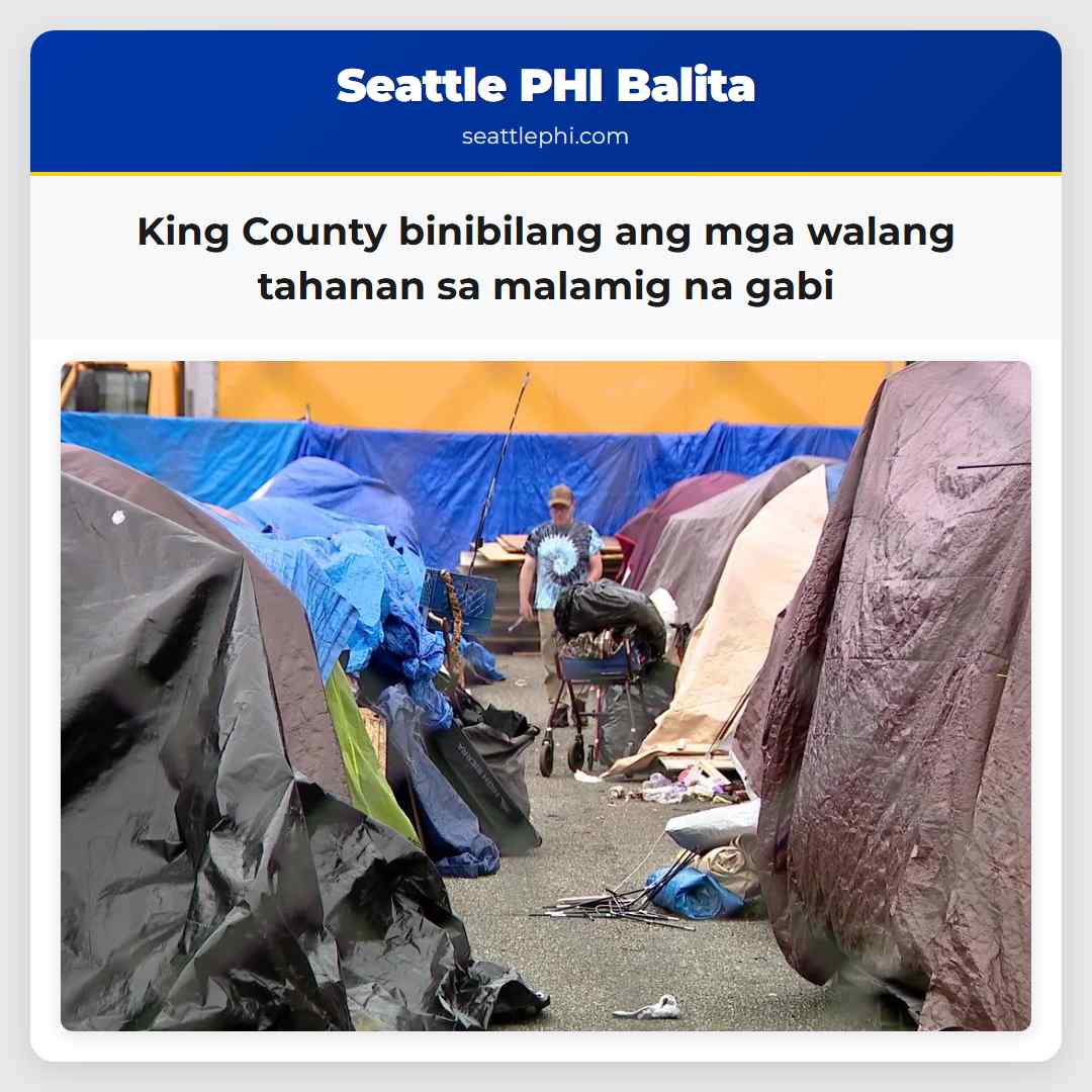 King County binibilang ang mga walang tahanan sa