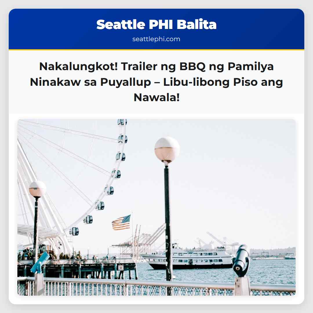 Nakalungkot! Trailer ng BBQ ng Pamilya Ninakaw sa