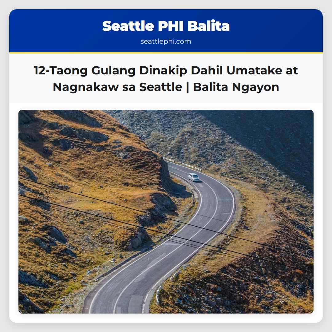 12-Taong Gulang na Binata Dinakip Matapos Umatake sa Babae at Magnakaw ng Pitaka sa Seattle