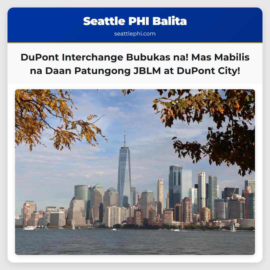 DuPont Interchange Bubukas na! Mas Mabilis na