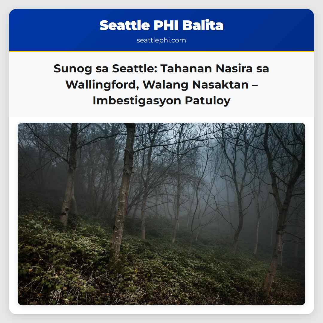Sunog sa Seattle: Tahanan Nasira sa Wallingford,