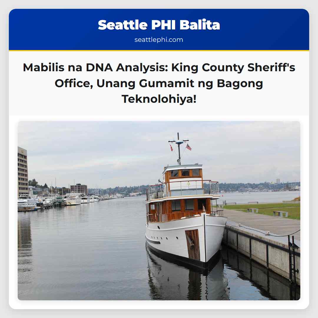 Mabilis na DNA Analysis: King County Sheriff's