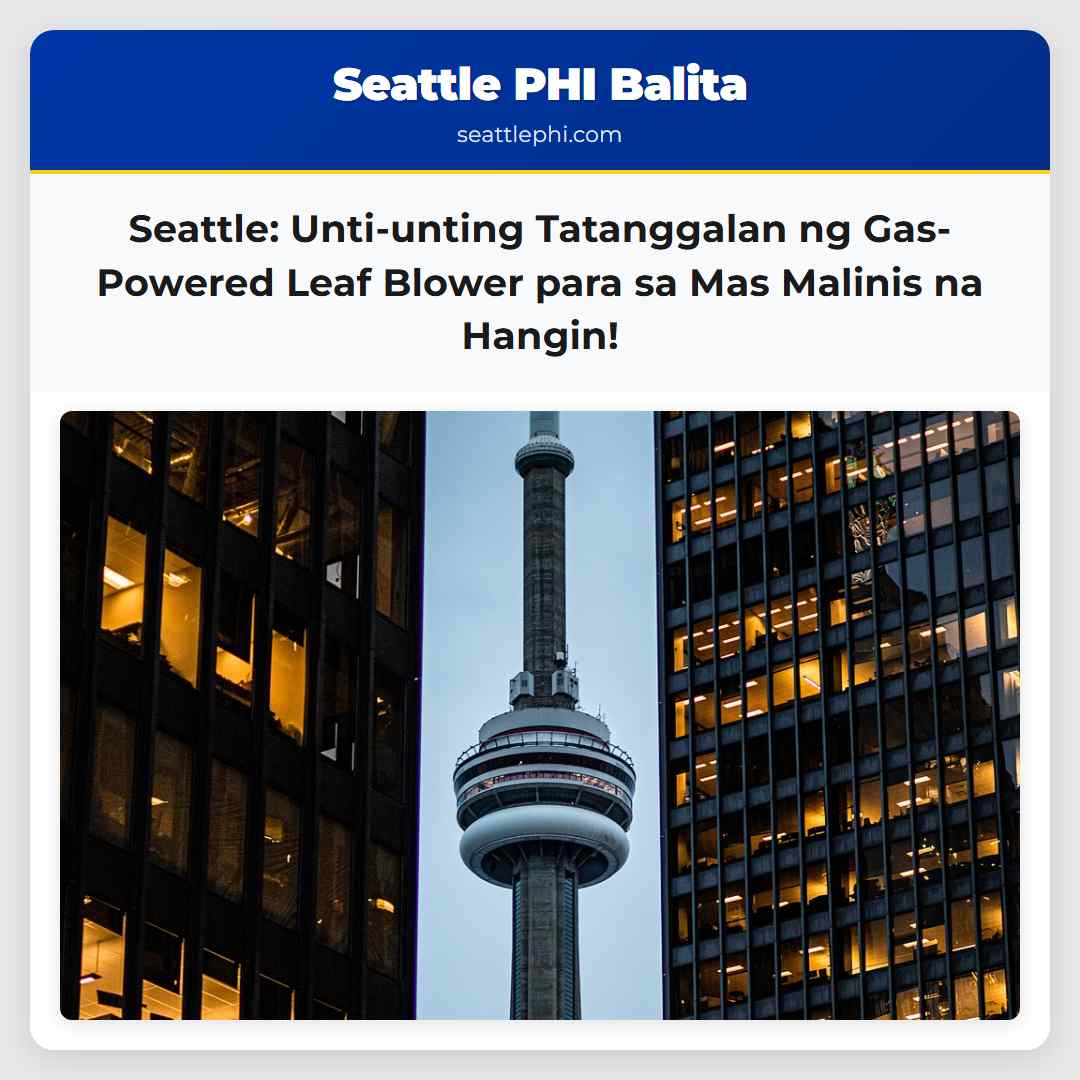 Seattle: Unti-unting Tatanggalan ng Gas-Powered