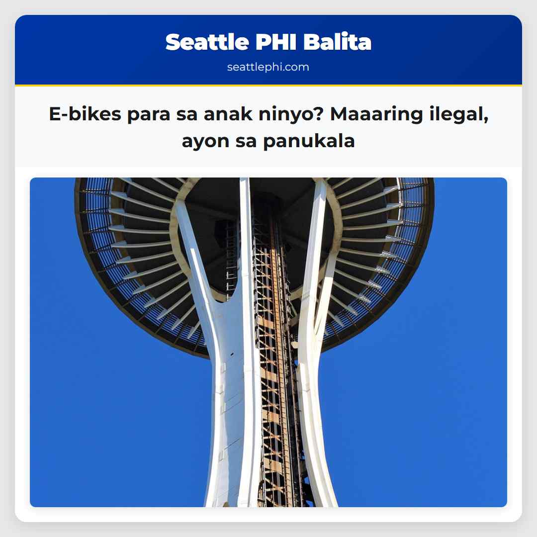 E-bikes para sa anak ninyo? Maaaring ilegal, ayon