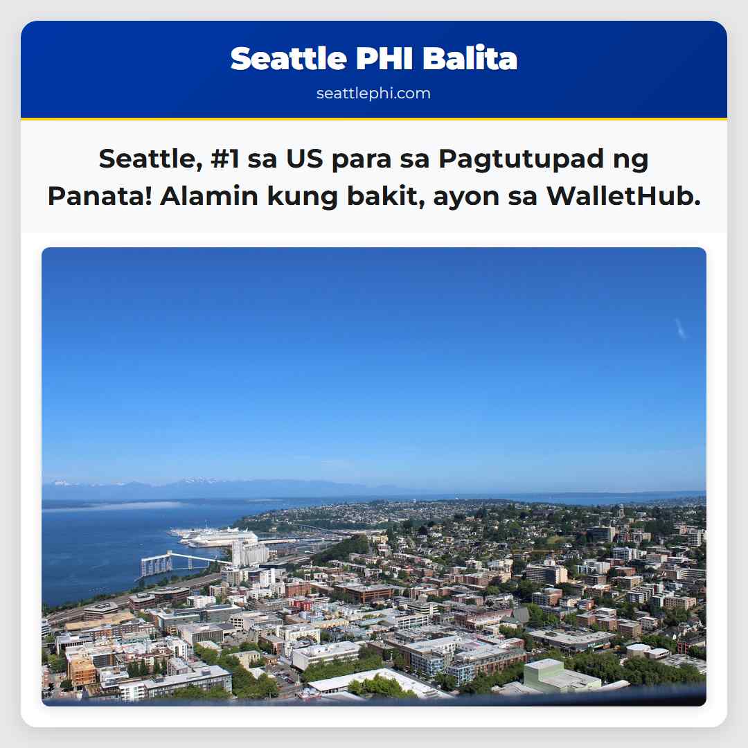 Seattle, #1 sa US para sa Pagtutupad ng Panata!
