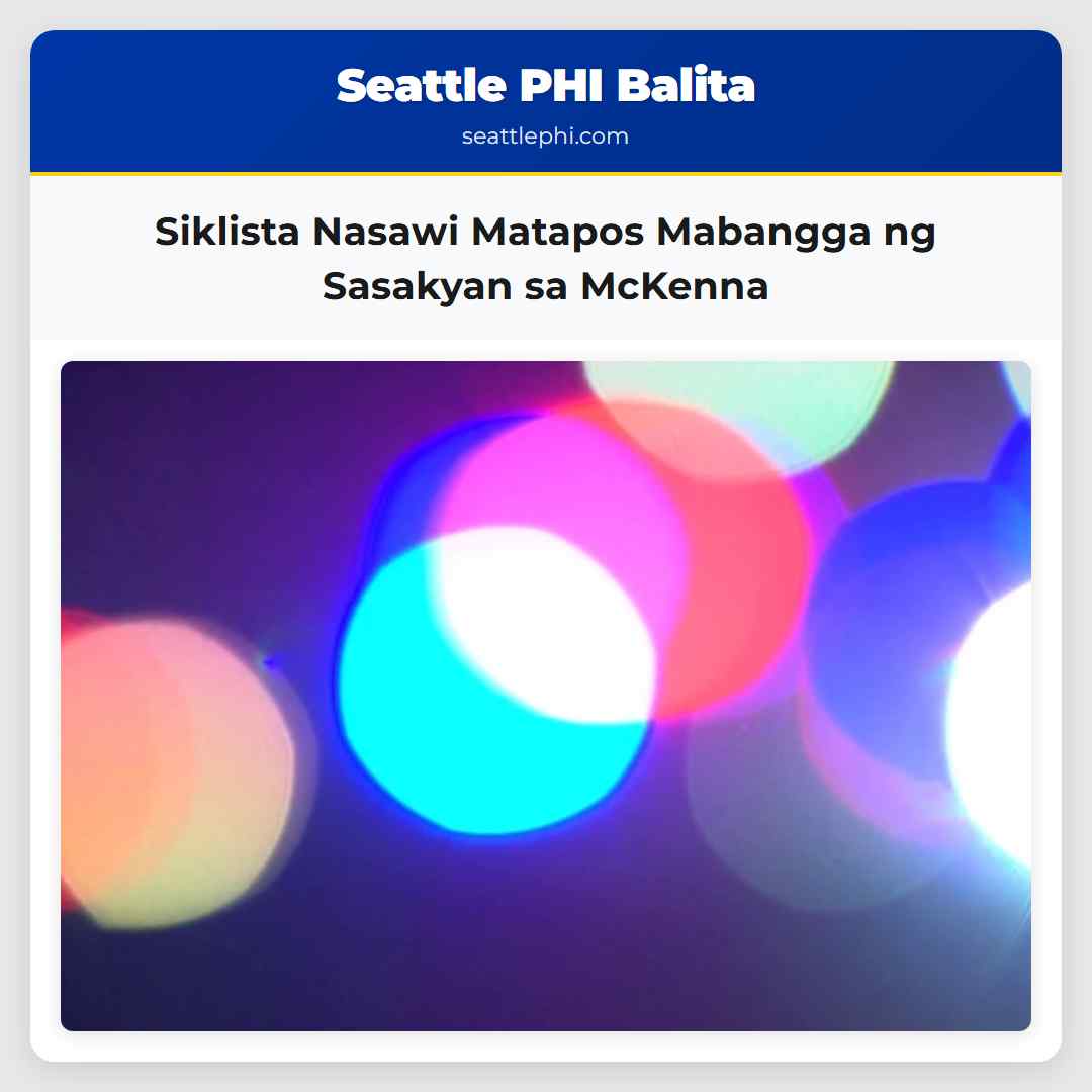 Siklista Nasawi Matapos Mabangga ng Sasakyan sa