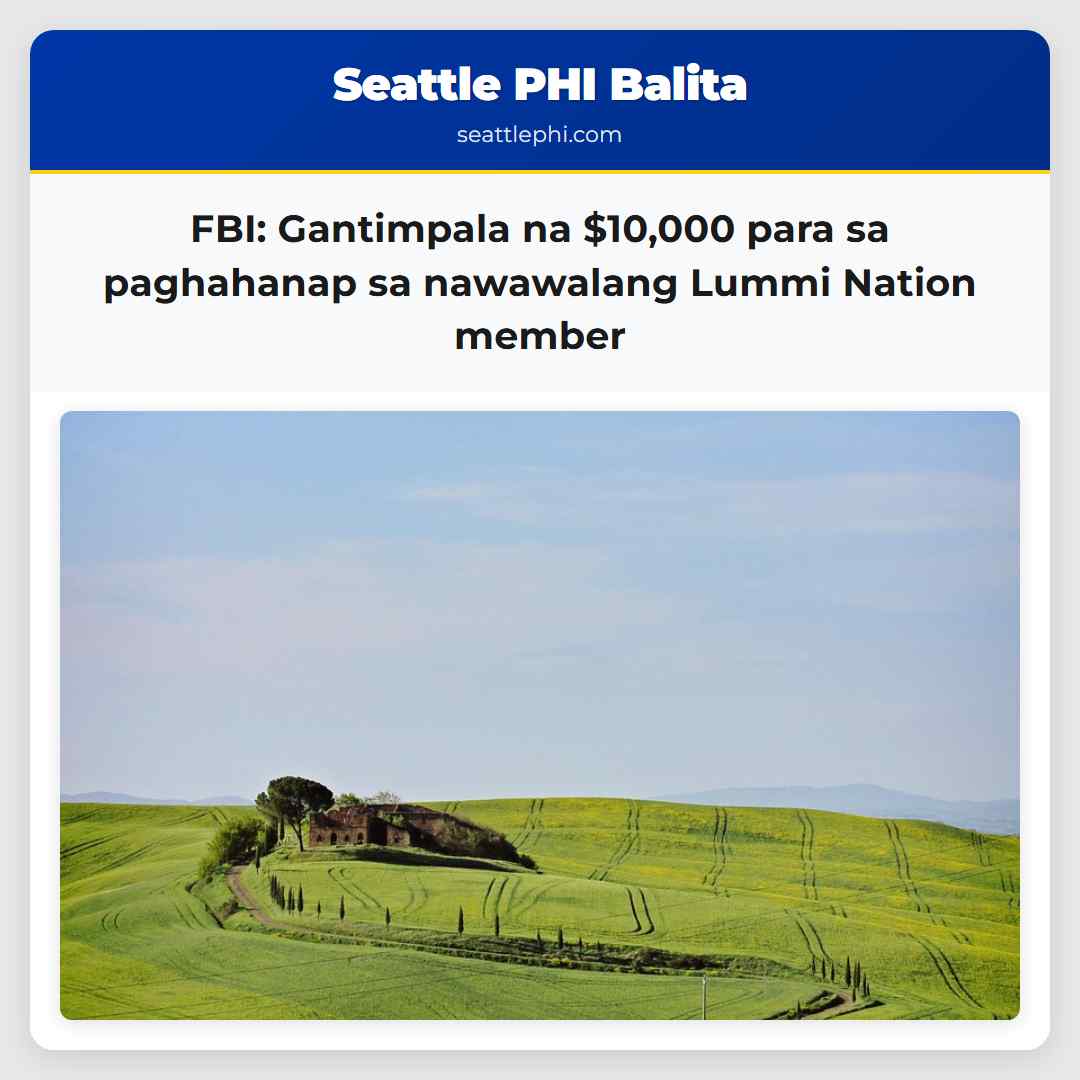 FBI: Gantimpala na $10,000 para sa paghahanap sa