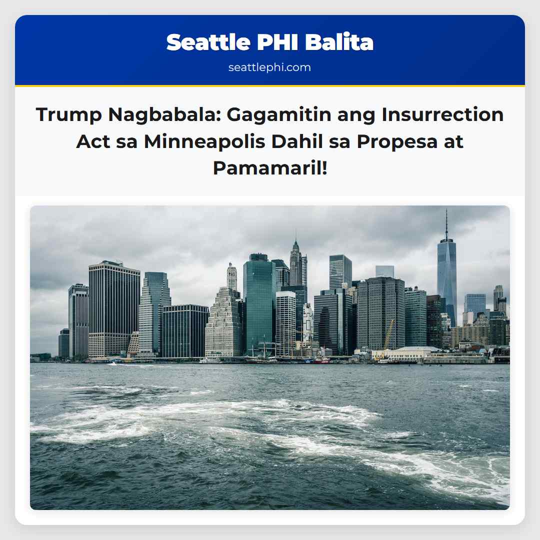 Trump Nagbabala: Gagamitin ang Insurrection Act